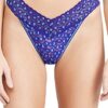 Hanky Panky Original Rise Thong in Blue Leopard - Image 4
