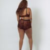 Kilo Brava Leopard Flocked Mesh Lady Shorts - Image 3