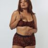 Kilo Brava Leopard Flocked Mesh Lady Shorts - Image 2