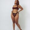 Kilo Brava Leopard Flocked Underwire Bralette