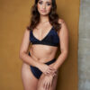 blue velvet burnout bra