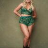 kilo brava emerald embroidered tap shorts