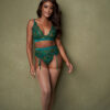 kilo brava emerald embroidered g-string panty