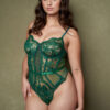 kilo brava emerald embroidered bodysuit