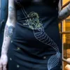 only hearts mermaid embroidered slip