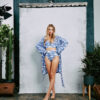 Kilo Brava Swimming Swans Short Robe - Image 3
