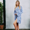Kilo Brava Swimming Swans Short Robe