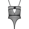 back view of kilo brava embroidered mesh underwire bodysuit in butterflies