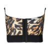 back view of kilo brava ocelot mesh underbust bustier