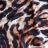 close up of the ocelot mesh for kilo brava's bralette, bustier, and thong