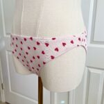 dress form featuring the only hearts organic cotton pink hearts french bikini