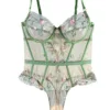 kilo brava embroidered doll floral bodysuit