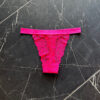 flatlay of kilo brava azalea stretch lace high leg thong - front view