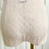back view of only hearts calais lace high cut brief in petal pink lace