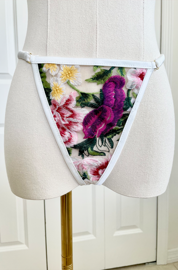 Kilo Brava Floral Embroidered G-String - Image 2