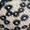 close up view of the only hearts isabel embroidered black lace