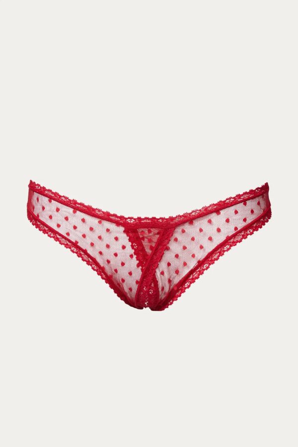 only hearts coucou lola culotte brief in sacred heart red lace