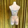Kilo Brava Powder Blue Embroidery Underwire Bodysuit - Image 5