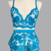 Kilo Brava Embroidered Lace Tap Shorts in Hawaiian Blue - Image 9