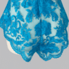 Kilo Brava Embroidered Lace Tap Shorts in Hawaiian Blue - Image 3
