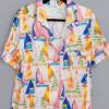 kilo brava satin pj top from the shortie set in sail away