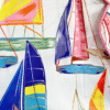 close up fabric of kilo brava satin pj shortie set in sail away
